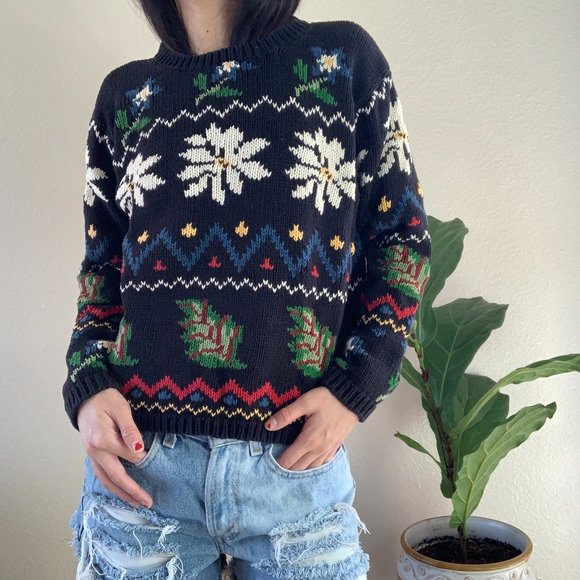 Vintage Eddie Bauer Chunky Knit Sweater - Picture 1 of 5